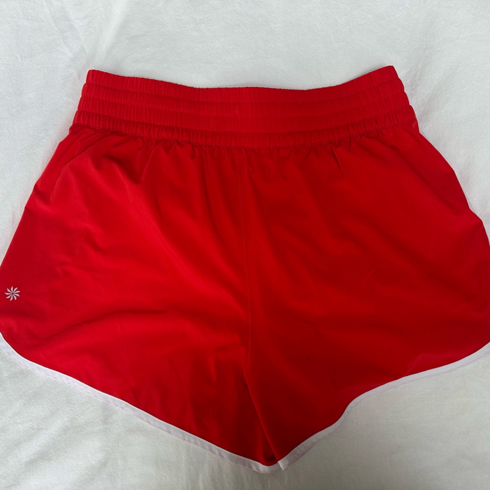 Athleta HIGH RISE WEEKENDER STRIPE RUN SHORT - Picture 2 of 4